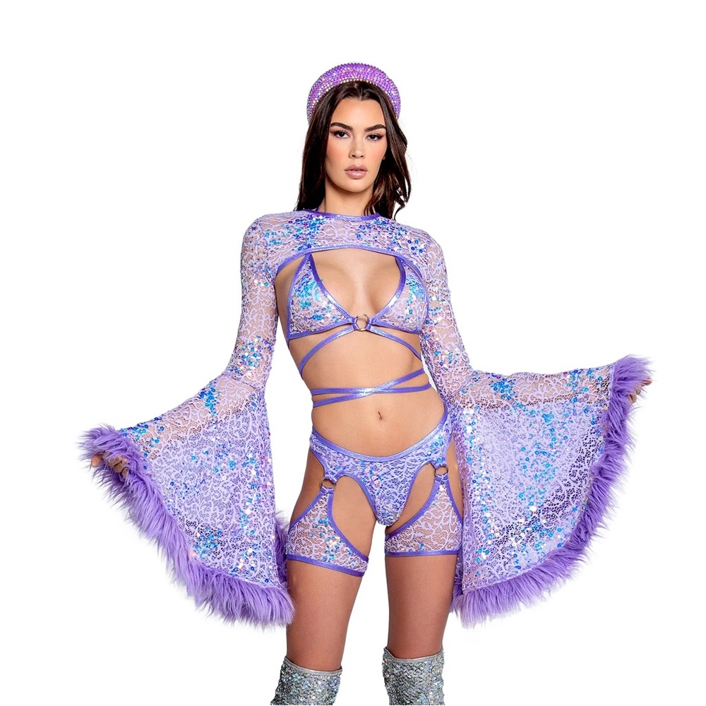 J. Valentine Rave Princess lavender outfit